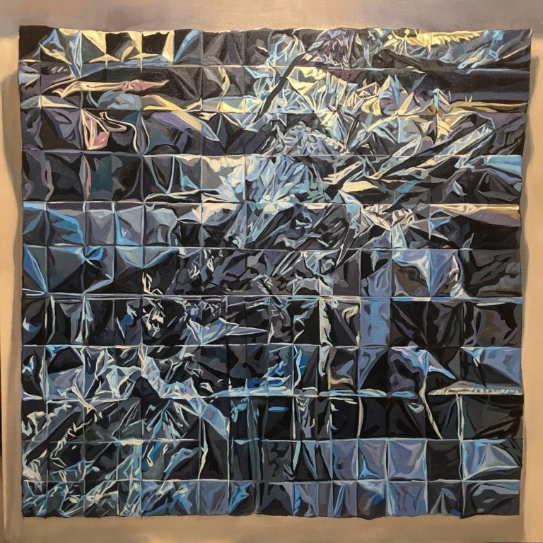 "Rift" 90 cm x 90 cm Oil on Canvas, 2018